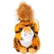 RANDIMALS Randimini Squiger Squirrel Tiger Hybrid Floppy Plush Bean-Filled Toy 6", Soft & Huggable, Encourages Imagination & Adventure