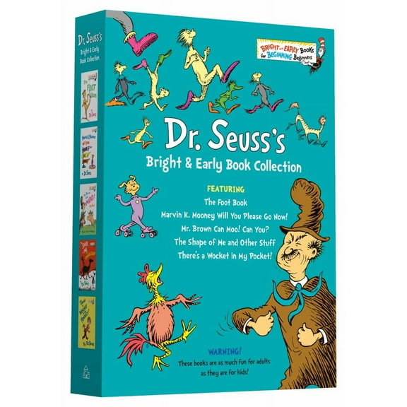 RANDO RANDOM HOUSE STAFF: Dr. Seuss Bright and Early Book Boxed Set Collection: The Foot Book; Marvin K. Mooney Will You Please Go Now!; Mr. Brown Can Moo! Can You?, the Shape of Me and Other Stu...