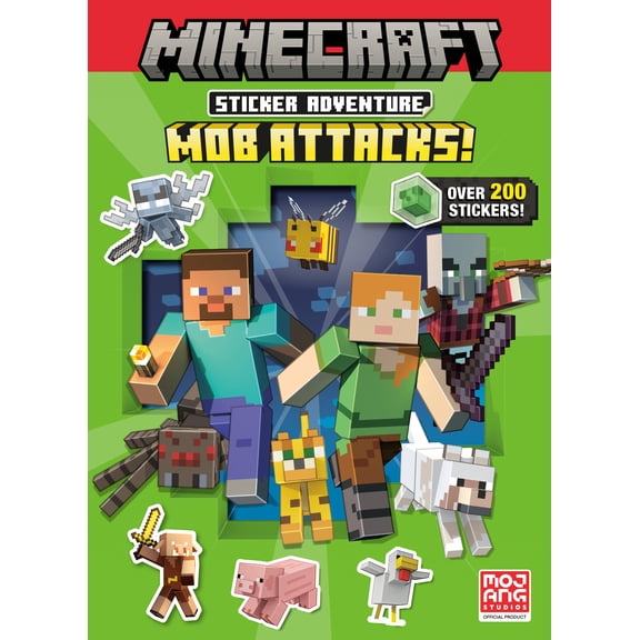 Minecraft Sticker Adventure: Mob Attacks! (Minecraft) (Paperback)