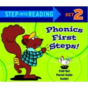 مجموعة RANDOM HOUSE Step into Reading Set 2 Phonics First Steps Box Set تتضمن 8 كتب سهلة فك التشفير ودليل للآباء غلاف ورقي