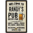 thumbnail image 1 of RANDY'S Pub Sign Vintage Man Cave Bar Wall Decor Gift 8x12 Metal 108120028081, 1 of 1