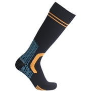 RANDY SUN Mens Waterproof Socks Warm Hiking Breathable Moisture Control Knee High Warm Socks Waders for Men 1 Pair Large Black