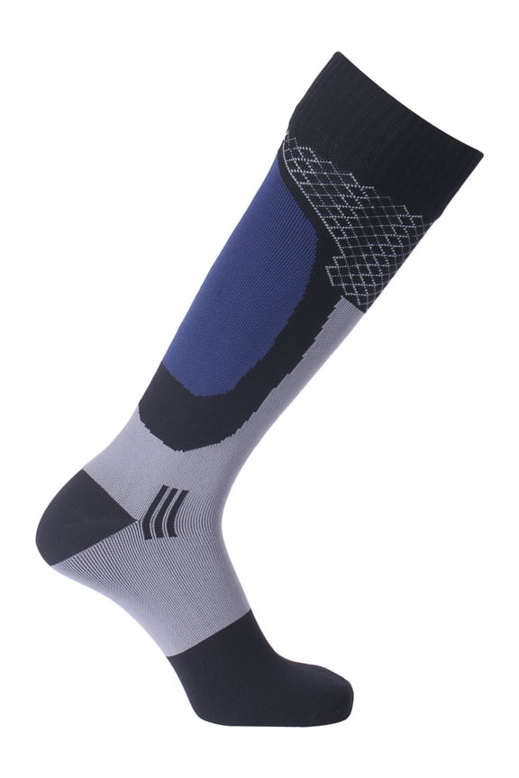 Waterproof Men Knee High Socks, Lightweight Breathable Warm Socks Cushioned Quarter Hiking Trekking Socks 1 Pair X-Small Blue