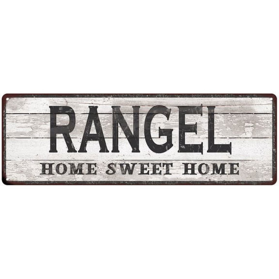 RANGEL Home Sweet Home Country Look Gift 6x18 Metal Sig 206180045554