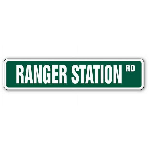 RANGER STATION Street Sign national park trail camping forest | Indoor/Outdoor | 36" Wide