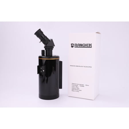 RANGHIK 90MM BLACK TELESCOPES Suitable For Viewing Deep Sky Celestial Bodie