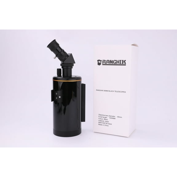 RANGHIK 90MM BLACK TELESCOPES Suitable For Viewing Deep Sky Celestial Bodie