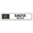 thumbnail image 1 of RANGPUR BANGLADESH Street Sign Bangladeshi flag city country road wall gift, 1 of 5
