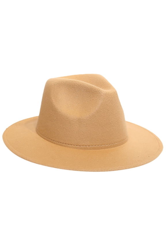 Beach Sun Hats Breathable Lightweight Women's Crushable Wool Felt Outback Panama Wide Brim UV Protection Outdoors,Brown,One Size