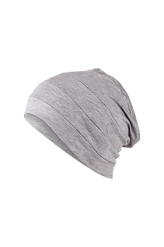 Headbands for Women Fashion Solid Cotton Pullover Head Hat Sleeping Hat Chemotherapy Hat Bottom Hat Muslim Hat Lightweight Comfortable Women's Hair Accessories,Gray