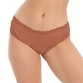thumbnail image 1 of RANJIE Lingerie for Women Breathable High Waisted Bikini Smooth Ladies Underwear Soft Women's Panties,Brown, 1 of 5