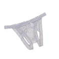 thumbnail image 1 of RANJIE Lingerie for Women Breathable Lace Sensuality Crotchless Hollow Underpant Babydoll Underwear Women's Panties,Gray, 1 of 4