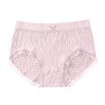 thumbnail image 1 of RANJIE Panties for Women Breathable and Comfortable Cotton Underwear Inner Crotch Pleated Lace Lace Lace Large Base Underwear Soft Full Coverage Women's Underpants,L, 1 of 3