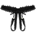 thumbnail image 1 of RANJIE Panties for Women Breathable Lace Open Crotch Low Waist Briefs Underwear Soft Full Coverage Women's Underpants,One Size, 1 of 2