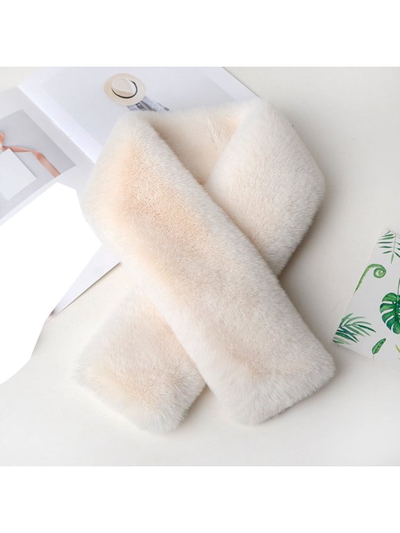Women's Simple Plush Scarf Neck Thickening Lengthening Warm Cover, Cozy Winter Thick Neck Accessory For Cold Days, Gift For Her,Hot Sales