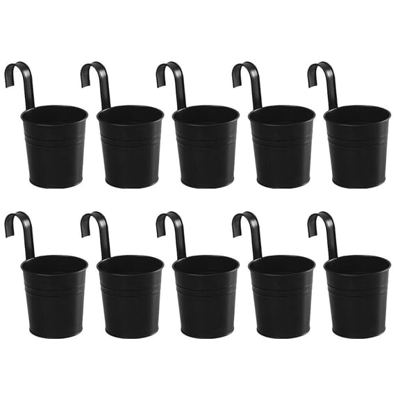 RANME 10Pc Iron Hanging Bucket Flower Pot Hanging Hanging Basin For Household Balcony