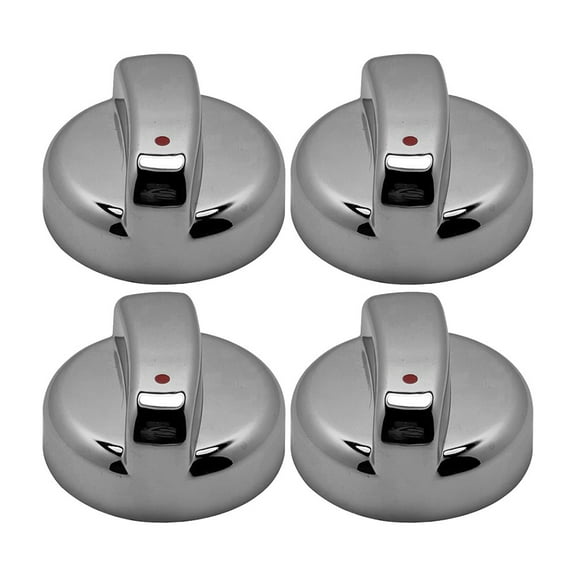 RANME 4Pcs Oven Knob Set For Gas Heater/Grill Electroplated Knobs With 8Mm Compatibility For Enhanced Control And Easy Replacement