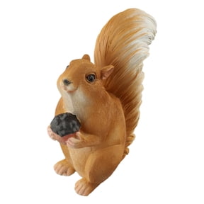 RANME Cute Squirrel Resin Statue Suitable For Garden Yard Outdoor Tree Or Fence