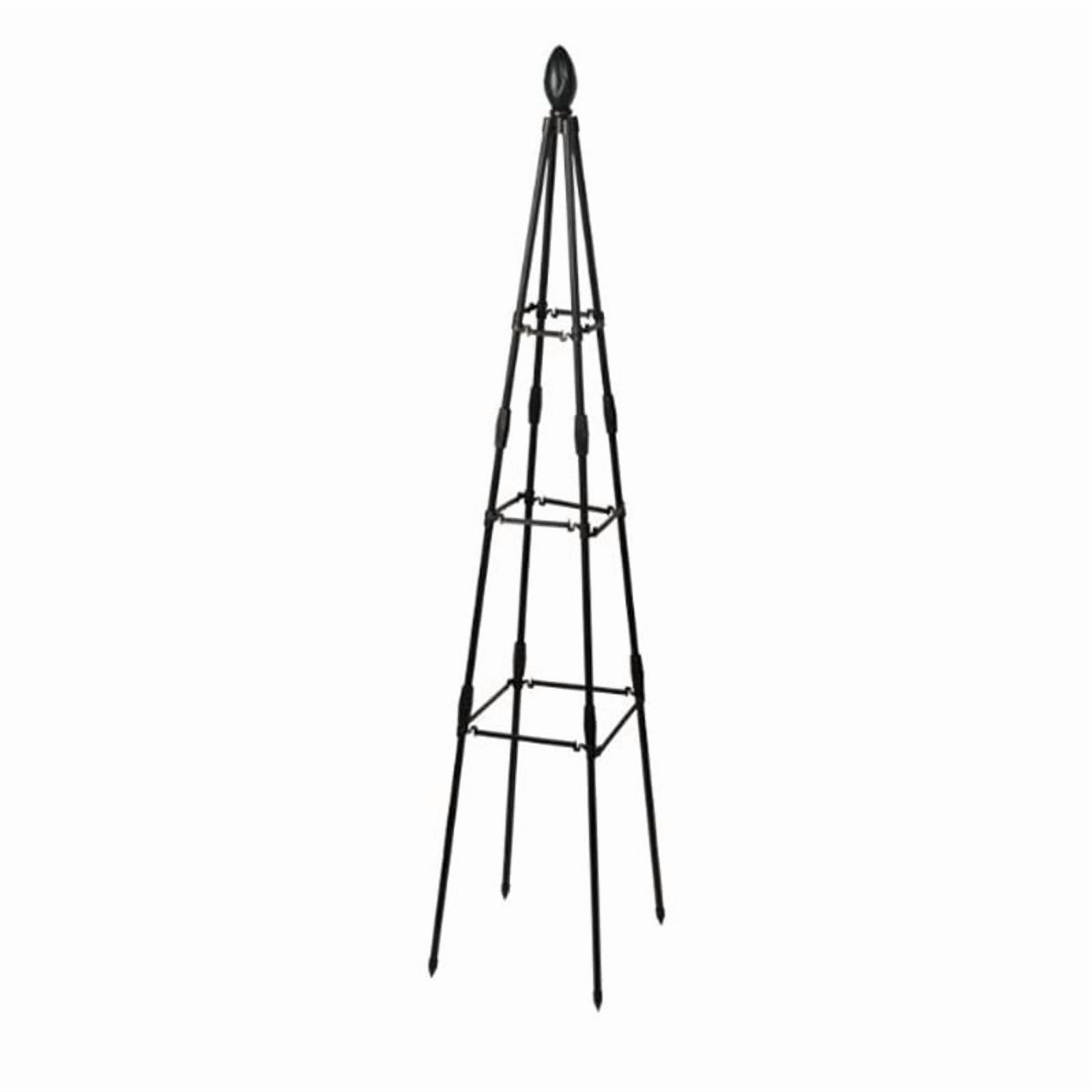 RANME Garden Climbing Plant Bracket Flower Plant Support Bracket Black Height 160Cm