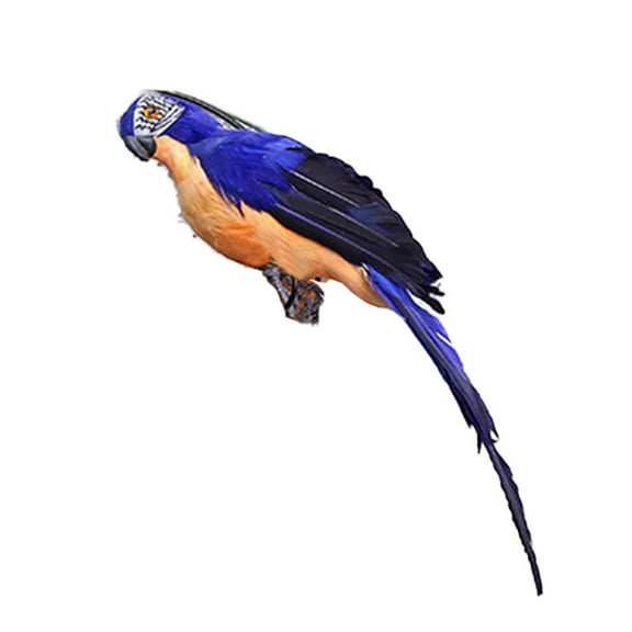 RANME Garden Decor Statues Sculptures Artificial Fake Parrot Lifelike Feathered Bird Imitation Indoor Or Outdoor Lawn Ornaments 25Cm