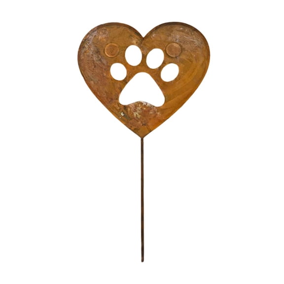 RANME Garden Pile Rusty Heart Garden Decoration Garden Logo Retro Decoration