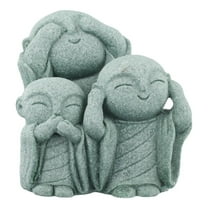 RANME High Quality Garden Ornament Buddha Statue Buddhism Figurines Miniature Monk Statue Multipurpose China Zen Spiritual