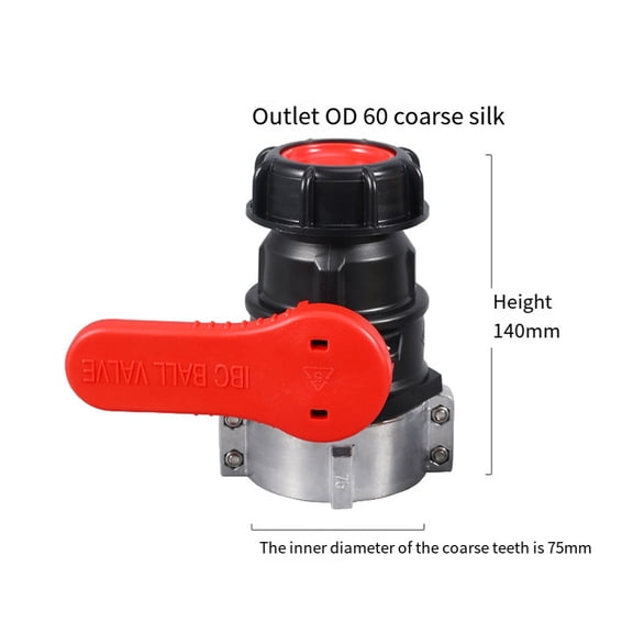 RANME Ibc Ball Valve Ton Switch Acid And Alkali Resistant Dn50 (75Mm
