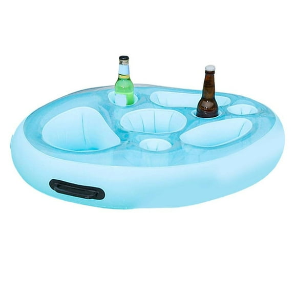 RANME Inflatable Floating Ice Bar With 9 Compartments – Perfect For Pool Parties!