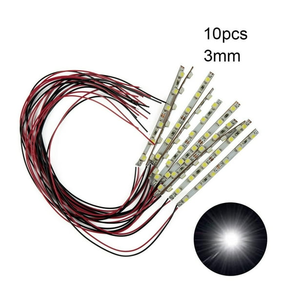 RANME Led Light Strip 12V 18V Ac Dc Self-Adhesive Lamps Model 10Pcs Accessories Building Flexible For Railway Layout