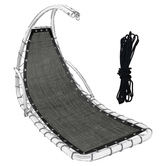 RANME Textilene Hanging Swing Chair Replacement Seat Cloth 64X197X23Cm Garden Swing Replacement Seat Cloth Waterproof Dustproof