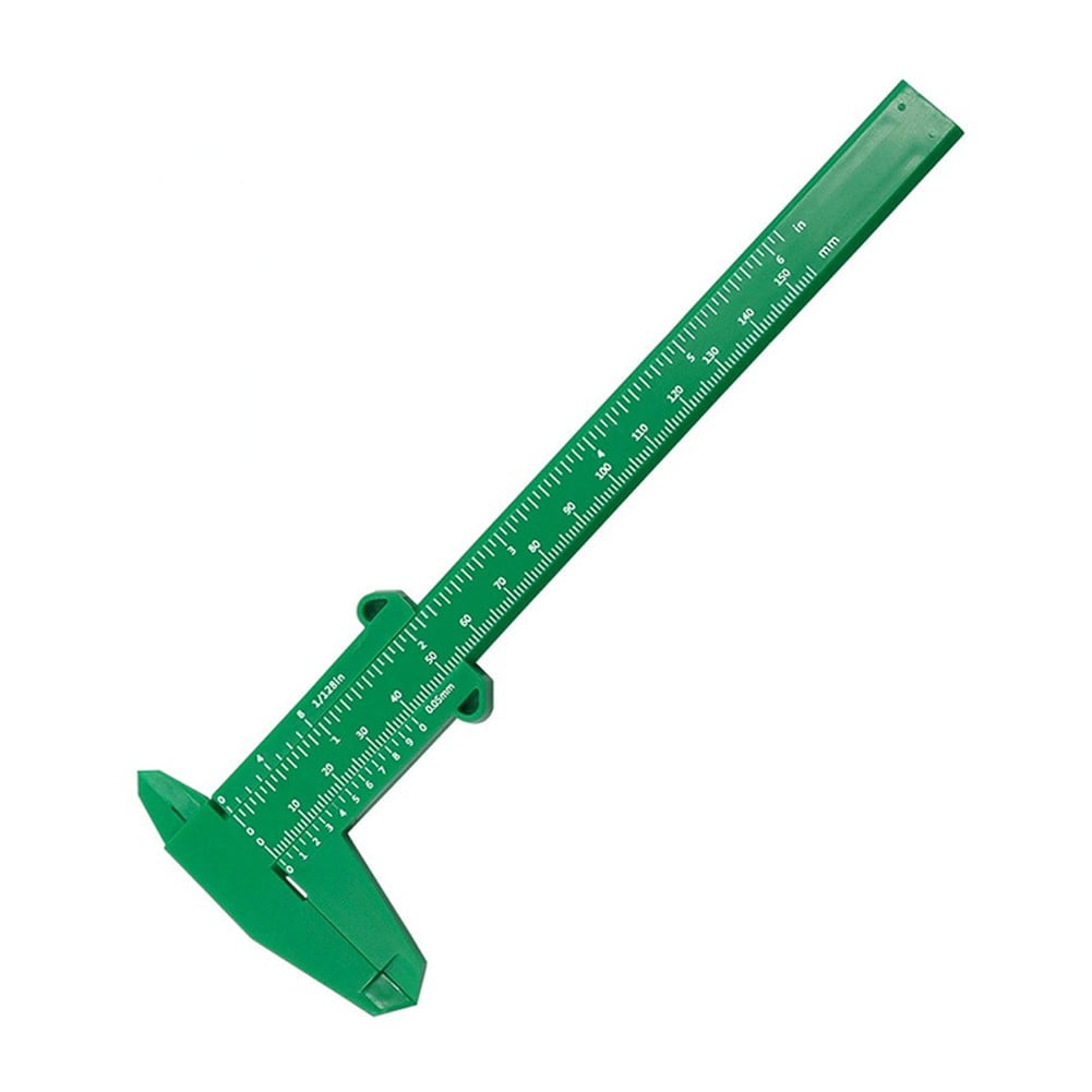 RANMEI 0150mm Vernier Calipers Double Rule Scale Plastic Depth Height
