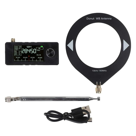 RANMEI 0.5--108Mhz Pocket Mini Si4732 Receiver Radio 1.9 Inch Ips Screen Lsb Usb Am Fm Fm/Am Radio With Antenna Hf Sw Vhf Radio Tool
