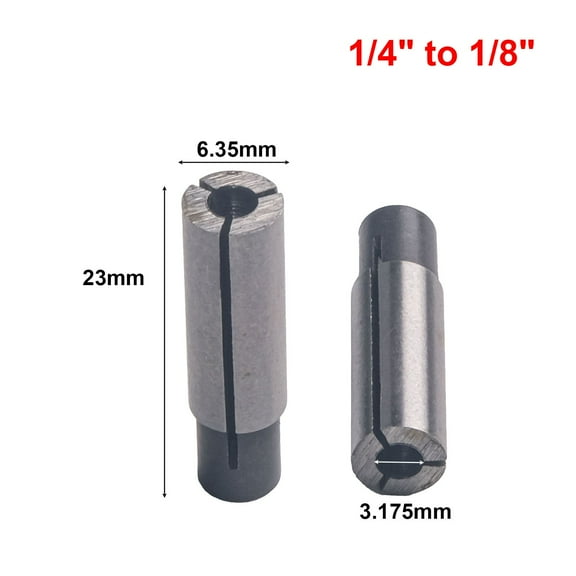 RANMEI 1/2" 1/4" 1/8" Collet Adaptor Shank Reducer Bit Cnc Spindles Router 4/6/8/10Mm Collet Chuck Conversion Sleeve Collet Adapters