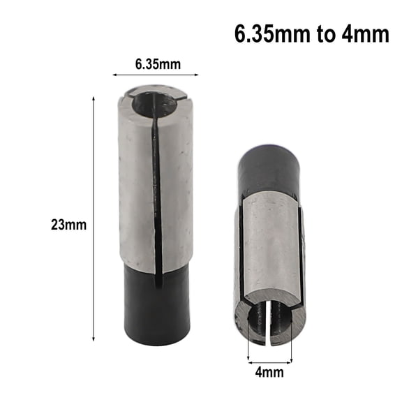 RANMEI 1/2" 1/4" 1/8" Collet Adaptor Shank Reducer Bit Cnc Spindles Router 4/6/8/10Mm Collet Chuck Conversion Sleeve Collet Adapters
