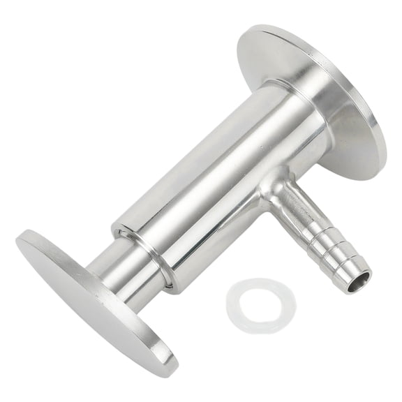 RANMEI 1/2” Inch Sanitary Sample Valve 304 Stainless Steel 1.5” Tri Clamp Ferrule End