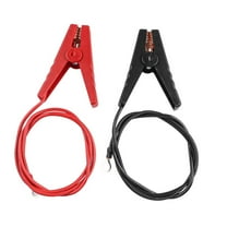 RANMEI 1 Pair 3Ft Electric Fence Cable Connector Wire Solar Fence Charger Fence Kit With Crocodileclipleads Cable -Solar Fence Cable