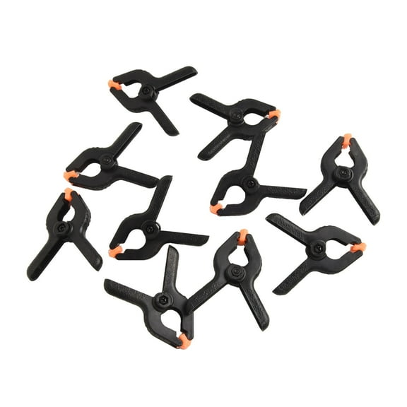 RANMEI 10 Pack 2Inch Plastic Nylon Adjustable Woodworking Clamps Wood Working Tools Spring Clip Carpentry Clamps Outillage Menuiserie