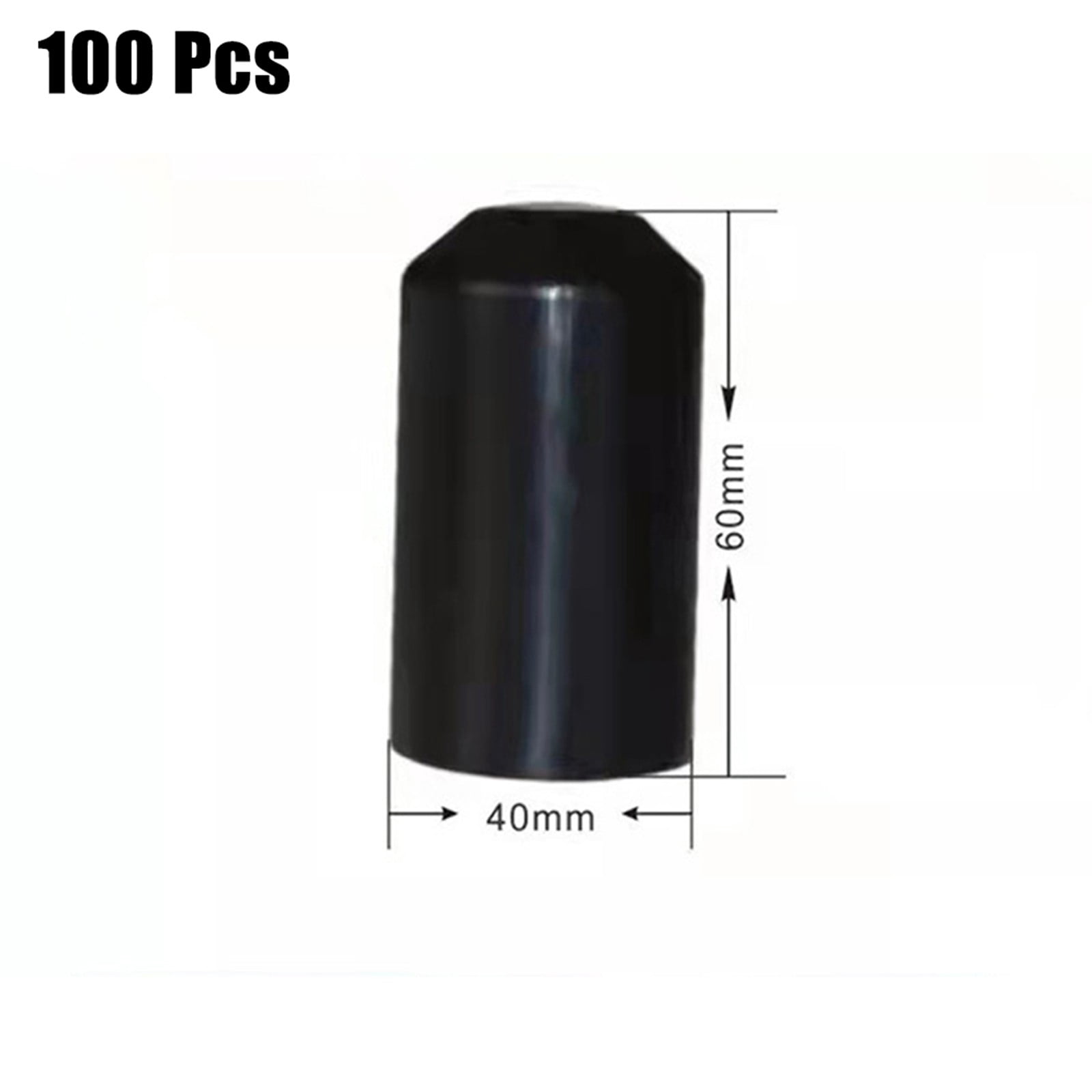 RANMEI 100pcs Warm Shrink End Cap Heat Shrink Cap Waterproof Protection