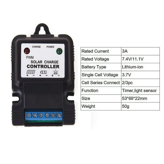 RANMEI 10A Pwm Solar Charge Controller With Led Indicator For Battery Management