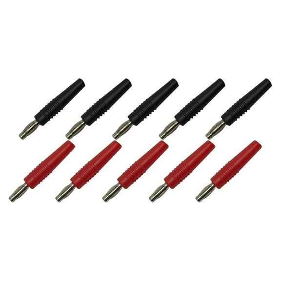 RANMEI 10Pcs 3Mm Banana Plug Nickel Plated Wire Solder Type Adapter Electrical Tools