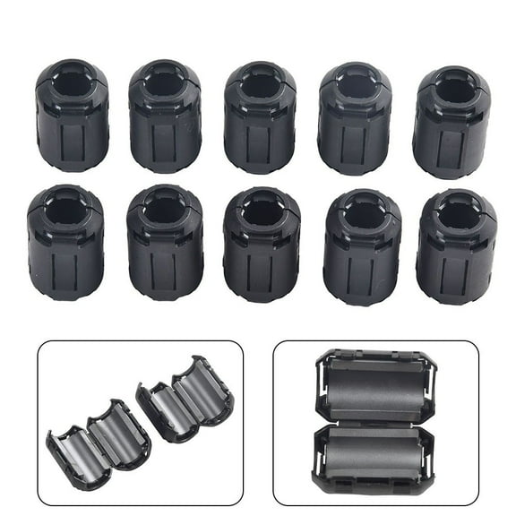 RANMEI 10Pcs Ferrite Core Noise Suppressor Filter Ring Cable Clip On Wire Rfi Ferrite Core Noise Suppression Filter Ring Tool Accessor