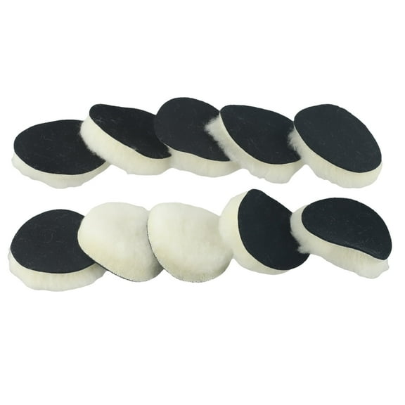 RANMEI 10Pcs Woolen Polishing Buffer Pads, Heavy Cut Pads, Perfect For Car Polishing And Buffing, Multiple Dimensions Available