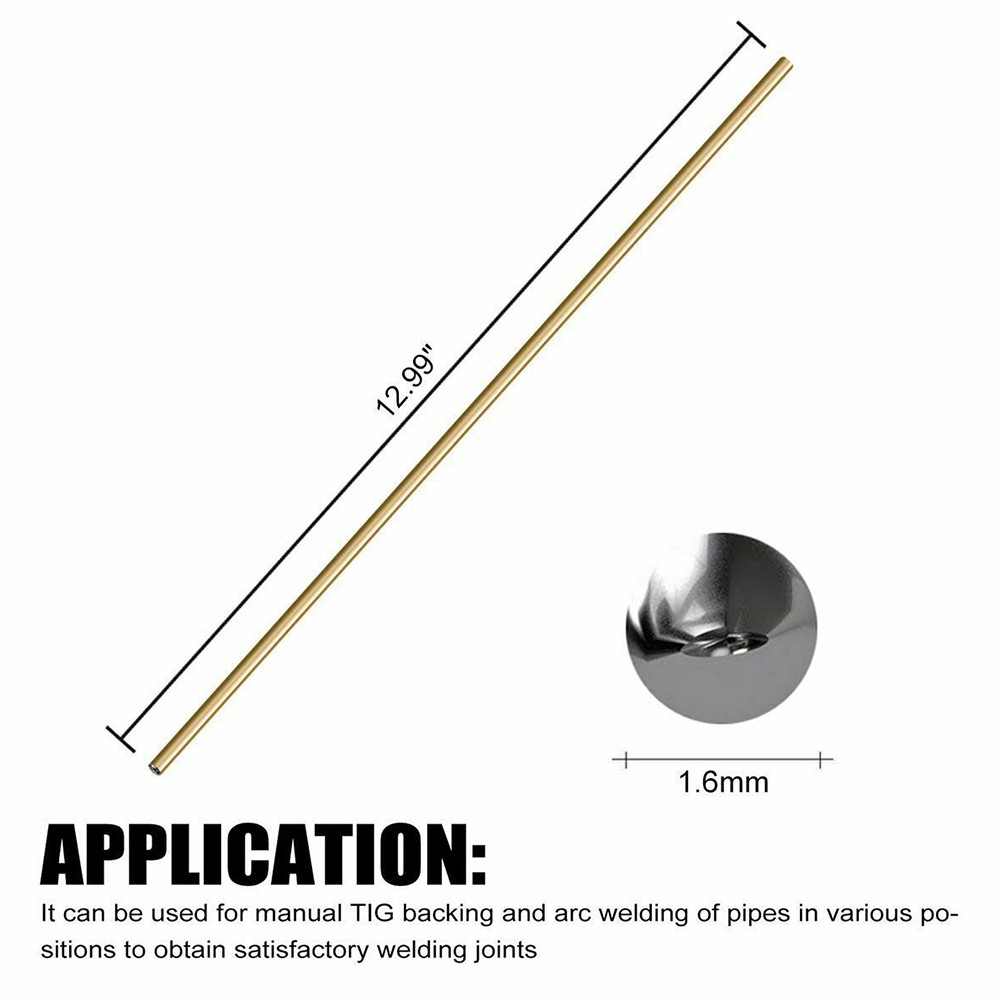 RANMEI 10pcs Brass Rod Low Temperature Welding Rods Brazing Easy