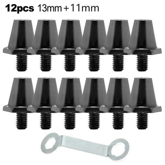 RANMEI 12Pcs Football Boot Studs With Wrench Soccer Studs 11Mm 13Mm Replacement Spikes