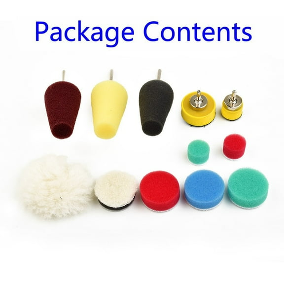 RANMEI 13X Buffing Pad Polishing Car Polishing Pad Sponge Buffing Waxing Clean Polish Buffer Drill Wheel Polisher Removes Scratches Car