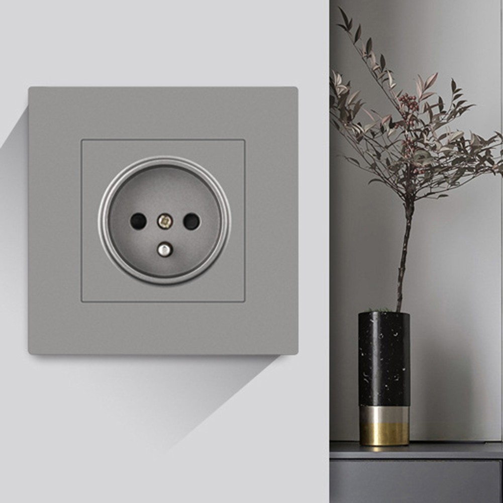 RANMEI 16A Power Socket European Standard Power Socket 86mm*86mm PC