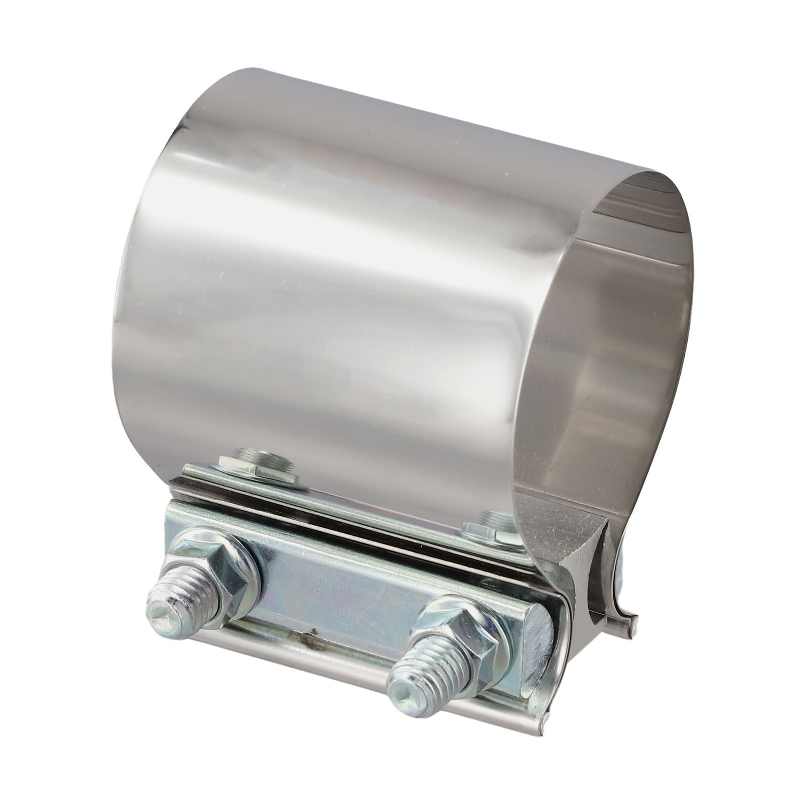RANMEI 1Pc 304 Stainless Steel Butt Joint Band Muffler Exhaust Pipe Clamp Sleeve 2/2.25/2.5/2.75/3/4 Inch Exhaust Clamp