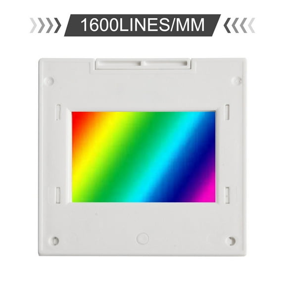 RANMEI 1Pc Diffraction Grating Transmission Diffraction Grating Line Spectrophotometer 80/300/600/1000/1200/1600 Optical Teaching