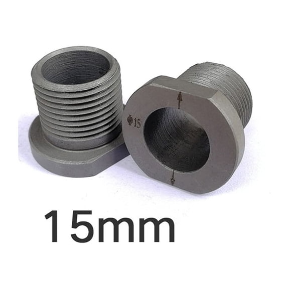 RANMEI 1Pc Drill Bush Three In Punch Drill Sleeve M20X1.5 Thread 6/8/10/12/15Mm For Round Wood Tenon Punching Device Power Tool