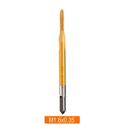 RANMEI 1Pc Hss Straight Thread Tap Machine Right Hand Tap Drill M1 M1.2 M1.4 M1.6 M1.7 M1.8 Screw Machine Tap Hand Tools